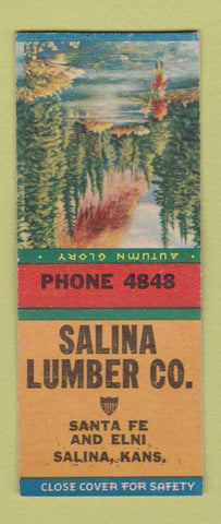 Matchbook Cover - Salina Lumber Salina KS BOBTAIL