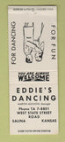 Matchbook Cover - Eddie's Dancing Marvin Muchow Salina KS BOBTAIL