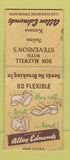 Matchbook Cover - Allen Edmonds Shoes Stevenson's Salina KS BOBTAIL
