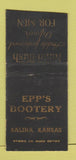 Matchbook Cover - Nunn Bush Shoes Epp's Bootery  Salina KS BOBTAIL WEAR
