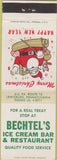Matchbook Cover - Cechtel's Ice Cream Bar Lewisburg PA