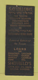 Matchbook Cover - Sheffield's Loans Salina KS BOBTAIL