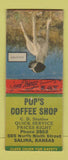 Matchbook Cover - Pop's Coffee Shop Salina KS BOBTAIL