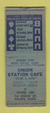 Matchbook Cover - Union Station Cafe Salina KS BOBTAIL