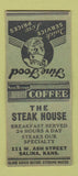 Matchbook Cover - The Steak House Salina KS BOBTAIL