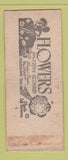 Matchbook Cover - Salina Floral Flowers hillbilly Salina KS BOBTAIL