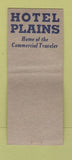 Matchbook Cover - Hotel Plains Salina KS BOBTAIL