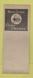 Matchbook Cover - Y Cafe Elda Flora Salina KS BOBTAIL