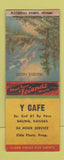 Matchbook Cover - Y Cafe Elda Flora Salina KS BOBTAIL