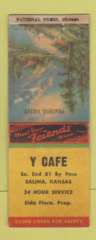 Matchbook Cover - Y Cafe Elda Flora Salina KS BOBTAIL