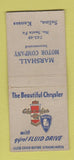 Matchbook Cover - Chrysler Plymouth Marshall Motors Salina KS BOBTAIL