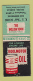 Matchbook Cover - Cities oil gas DeVore Salina KS BOBTAIL