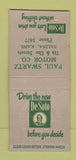 Matchbook Cover - DeSoto Paul Swartz Salina KS BOBTAIL