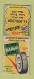 Matchbook Cover - Cities oil gas Donaldson Salina KS BOBTAIL