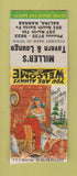 Matchbook Cover - Miller's Tavern Lounge hillbilly Salina KS BOBTAIL