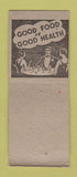 Matchbook Cover - A&G Cafe  Salina KS BOBTAIL