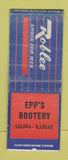 Matchbook Cover - Roblee Men's Shoes Epp's Bootery Salina KS BOBTAIL