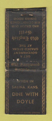 Matchbook Cover - Old English Grill  Salina KS BOBTAIL WEAR