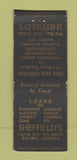 Matchbook Cover - Sheffield's Loans Salina KS BOBTAIL