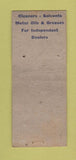 Matchbook Cover - Tested Oil Products Bud Hoover Salina KS BOBTAIL