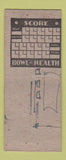 Matchbook Cover - Nu Bowling Salina KS BOBTAIL WEAR