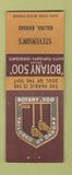 Matchbook Cover - Botany 500 Men's Clothes Stevenson's Salina KS BOBTAIL