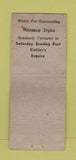 Matchbook Cover - Winthrop Men's Shoes Stevenson's Salina KS BOBTAIL