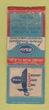 Matchbook Cover - White Trucks Vern Peatling Salina KS BOBTAIL WORN