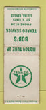 Matchbook Cover - Bob's Texaco oil gas  Salina KS BOBTAIL