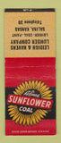 Matchbook Cover - Sunflower Coal Leidigh Havens Lumber Salina KS BOBTAIL