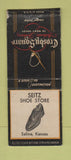 Matchbook Cover - Crosby Square Men's Shoes Seitz  Salina KS BOBTAIL