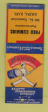 Matchbook Cover - Sewall Paints Fred Cummins Salina KS BOBTAIL