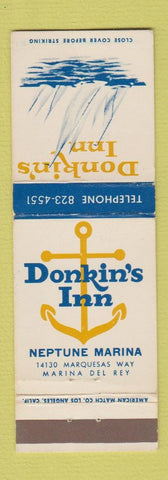 Matchbook Cover - Donkin's Inn Marina Del Rey CA