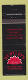 Matchbook Cover - Bentley's Seafood Grill San Francisco CA