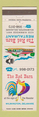 Matchbook Cover - Red Barn Restaurant Wilmington DE rooster
