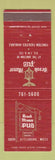Matchbook Cover - Brook Manor Pub Attleboro MA
