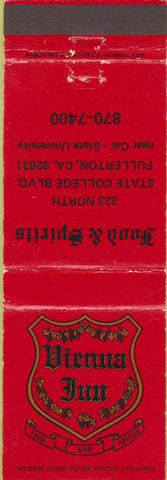 Matchbook Cover - Vienna Inn Fullerton CA