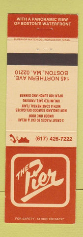 Matchbook Cover - The Pier Boston MA restaurant