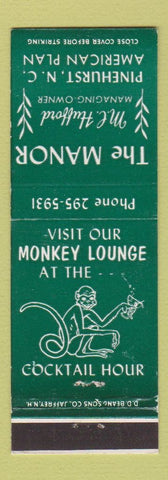 Matchbook Cover - The Manor Pinehurst NC