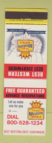 Matchbook Cover - Best Western Reservations