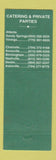 Matchbook Cover - La Paz Cantina Mexican Atlanta Charlotte Asheville Nashville