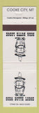 Matchbook Cover - Soda Butte Lodge Cooke City MT