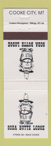 Matchbook Cover - Soda Butte Lodge Cooke City MT