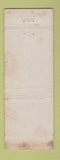 Matchbook Cover - Breezy Maples Restaurant Rutland VT WEAR