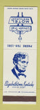 Matchbook Cover - Lincoln Trail Motel Restaurant Elizabethtown KY Abraham