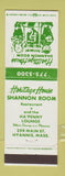 Matchbook Cover - Heritage House Shannon Room Hyannis MA