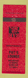 Matchbook Cover - Pat's Lounge Detroit MI