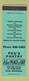 Matchbook Cover - Peg's Pantry Clio MI