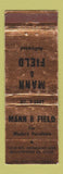 Matchbook Cover - Mann & Field Hollywood CA Furniture WEAR