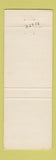 Matchbook Cover - Johnson & Hunter's Arrowhead Restaurant Grayling MI
